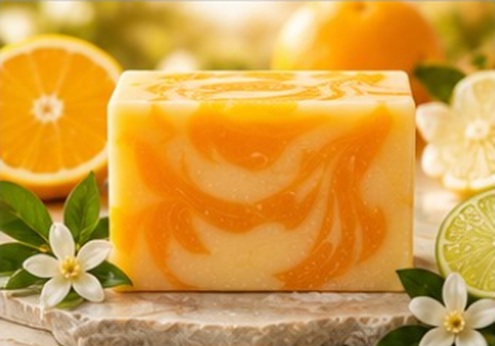 Orange and lime scented soap