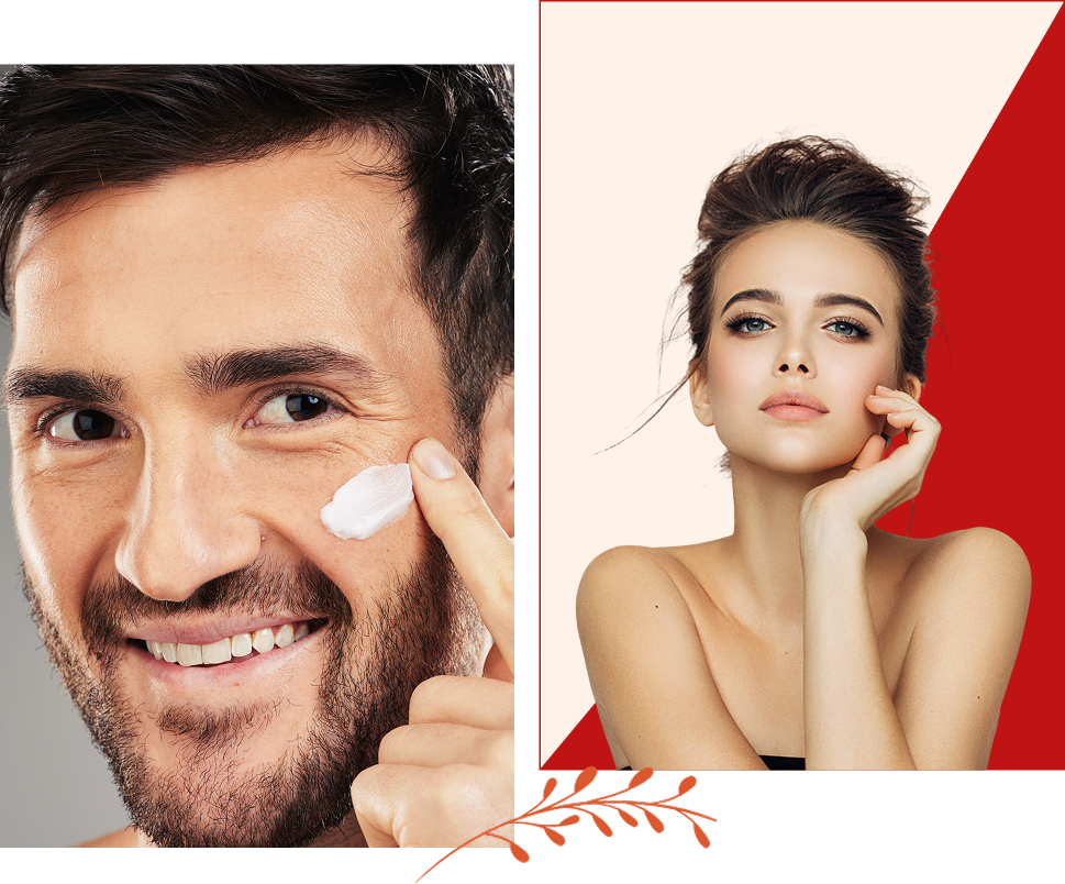 Skincare for men and women